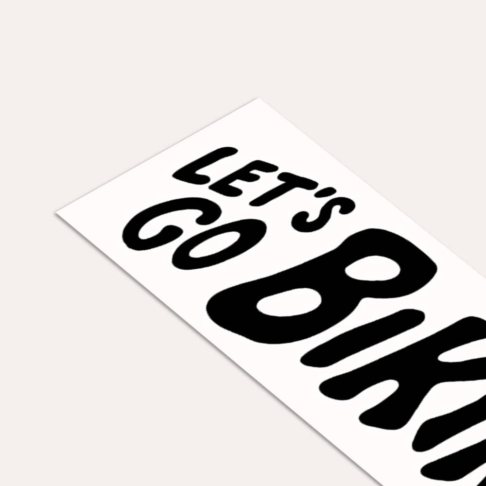Let's Go Biking - Bumper Sticker
