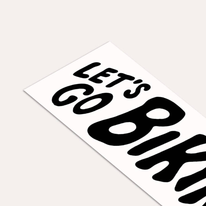Let's Go Biking - Bumper Sticker