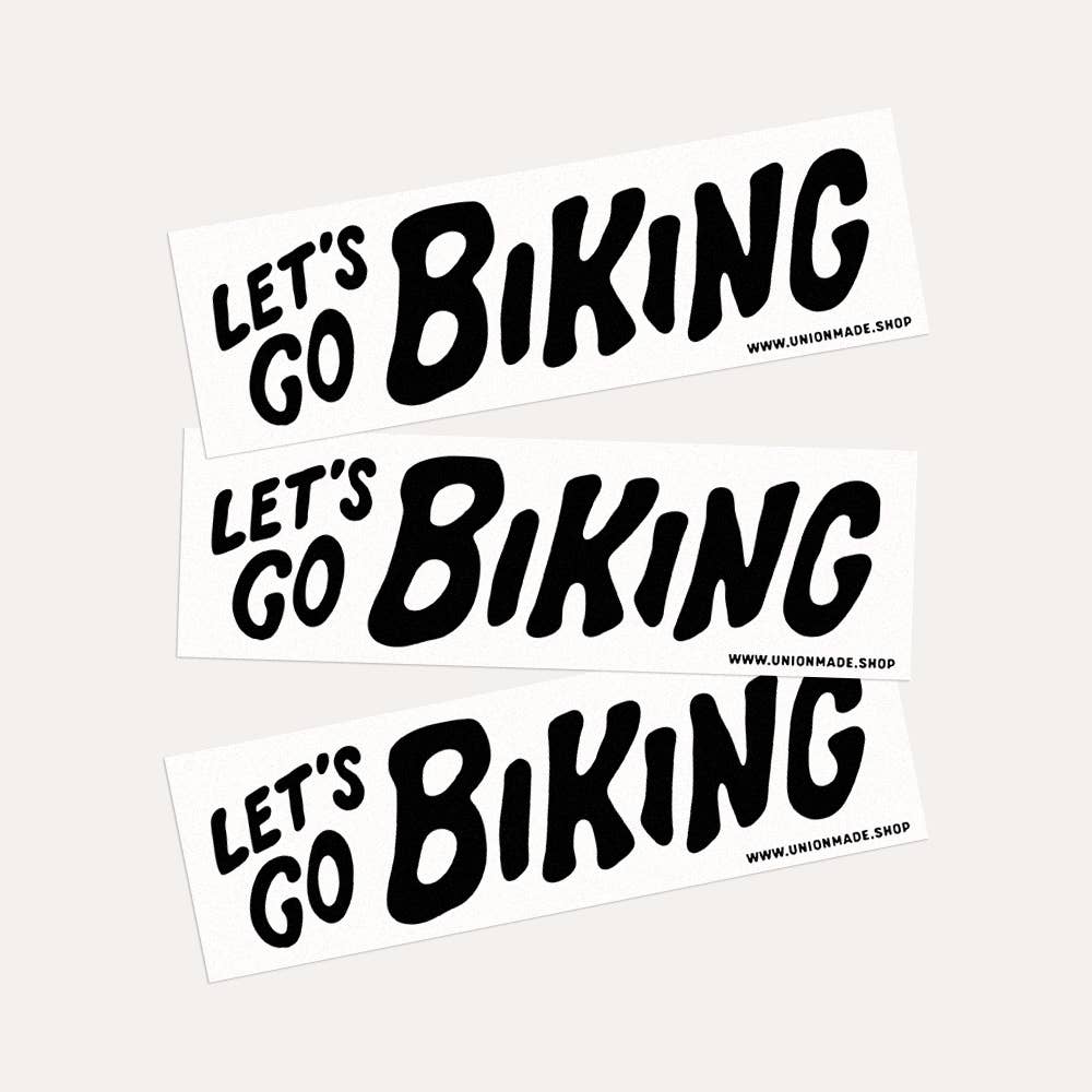 Let's Go Biking - Bumper Sticker