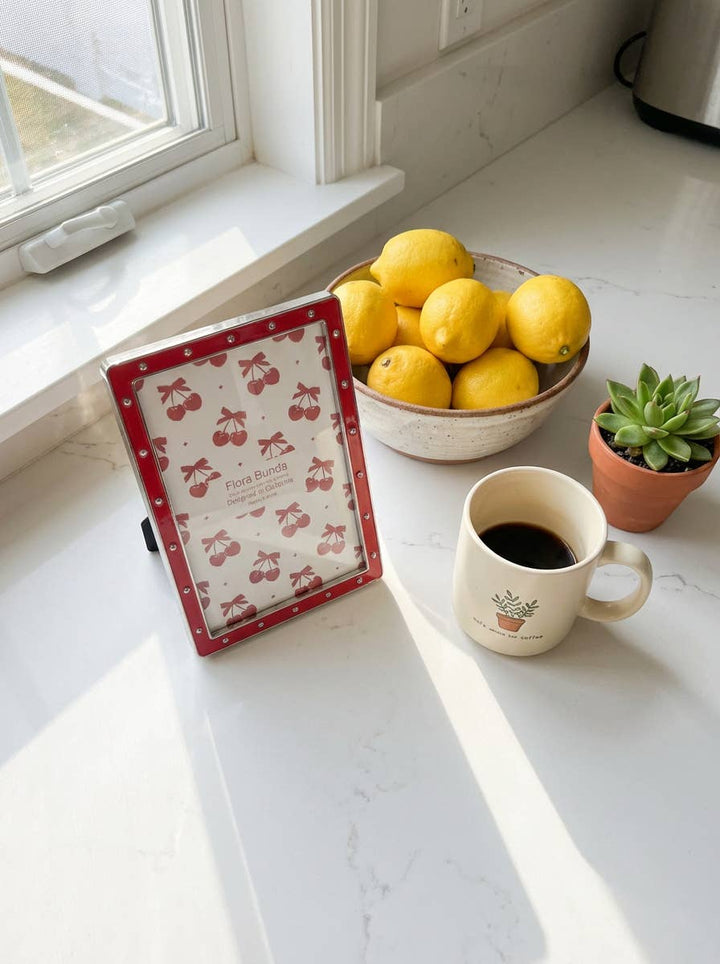 5x7 Red Zinc Alloy Frame