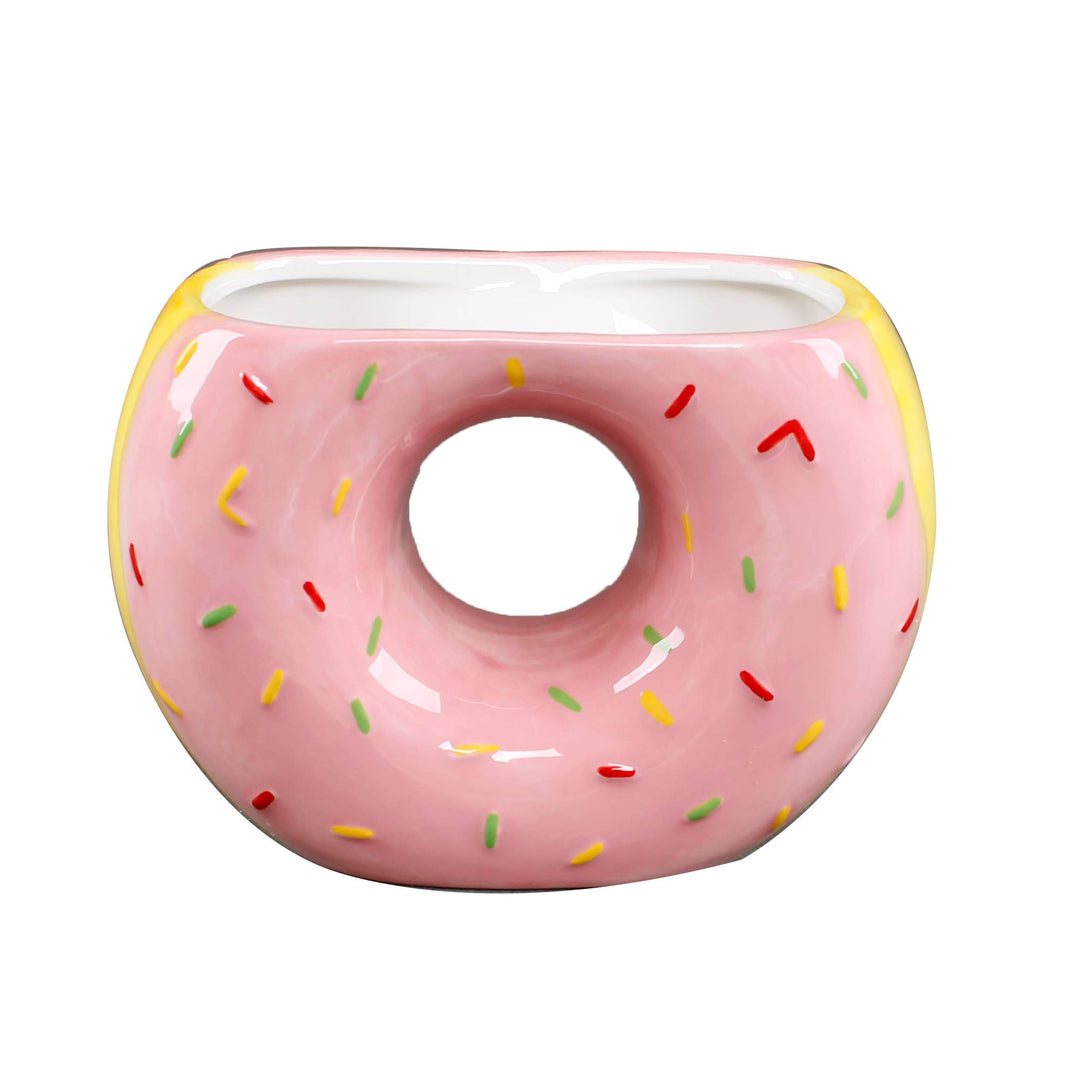 Pink Donut Ceramic Planter