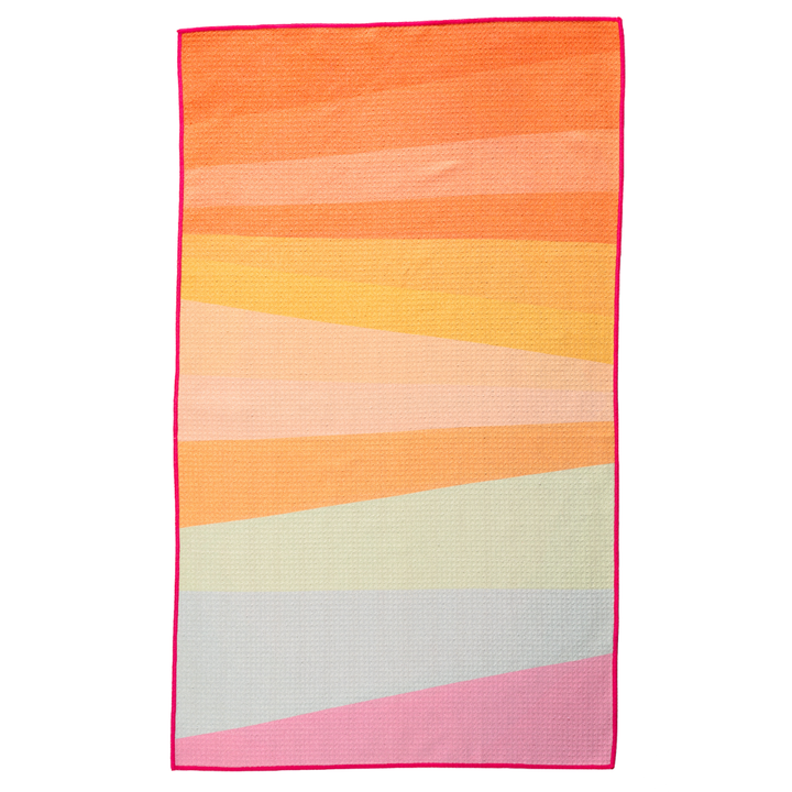 California Sunset Waffle Weave Kitchen Towel