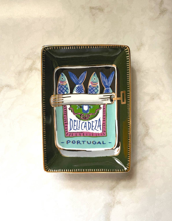 Porcelain Trinket Dish | Sardines
