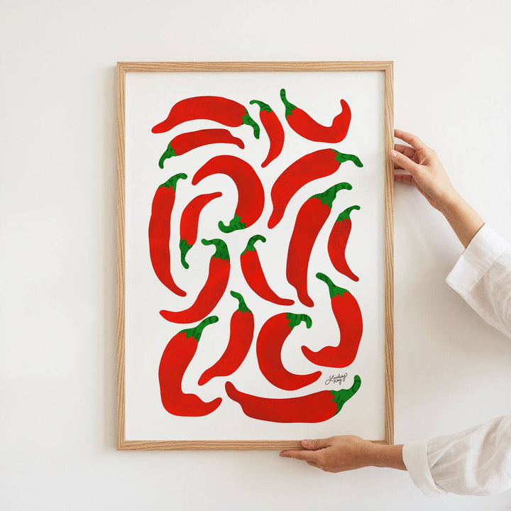 Chili Peppers Illustration - Art Print