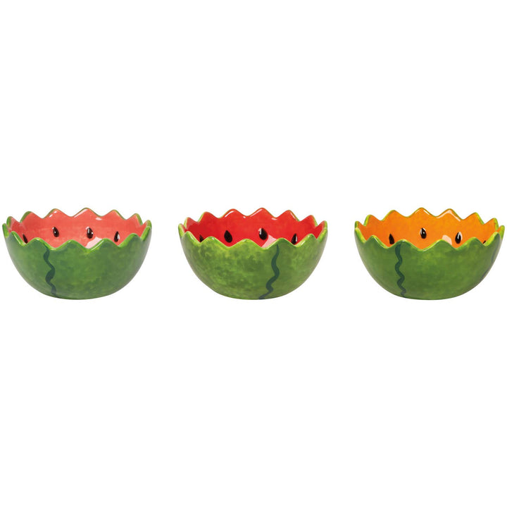 Melon Pop Shaped Bowls Set of 3