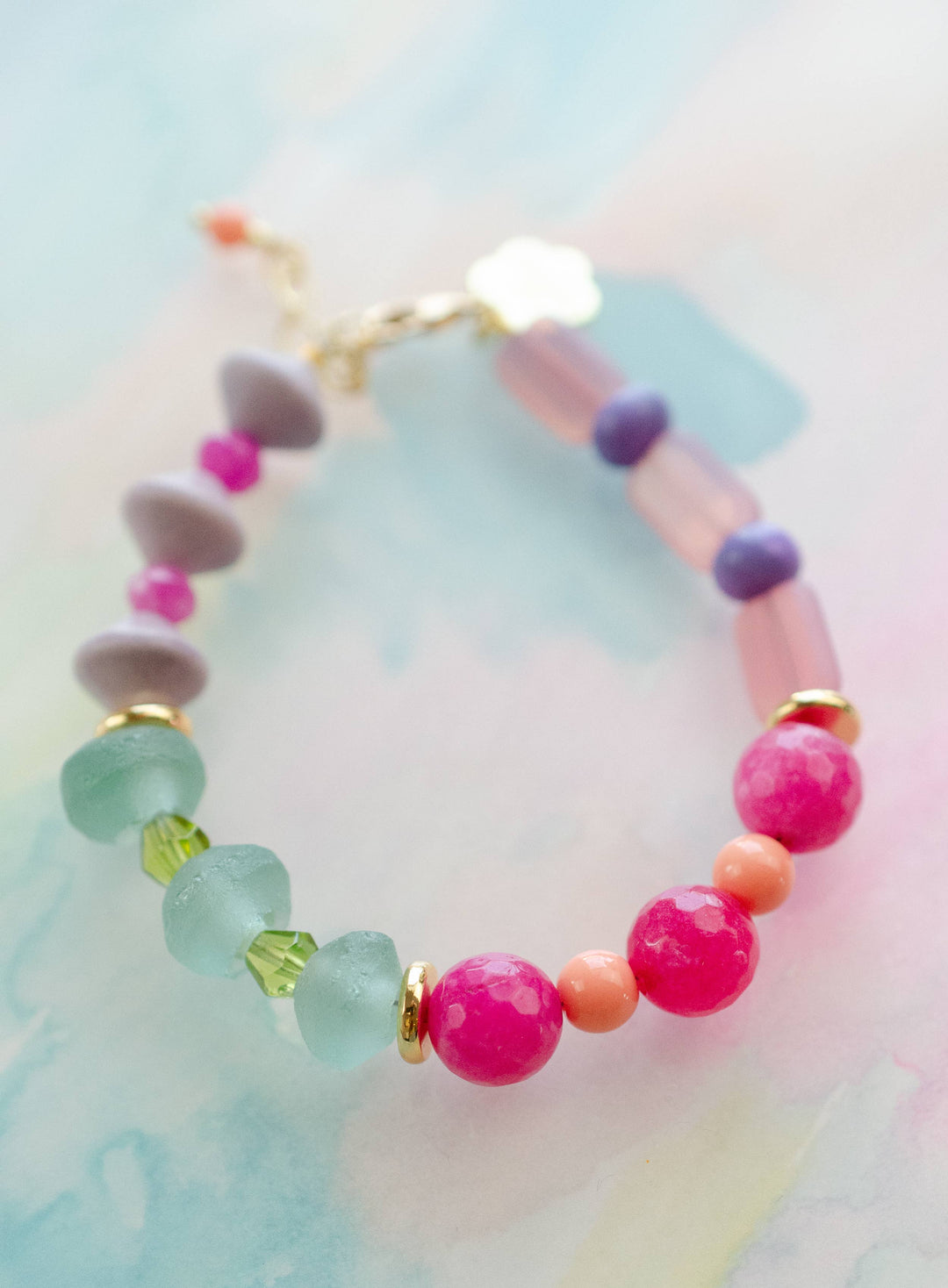 Colorful Handmade Beaded Bracelet - Nikki