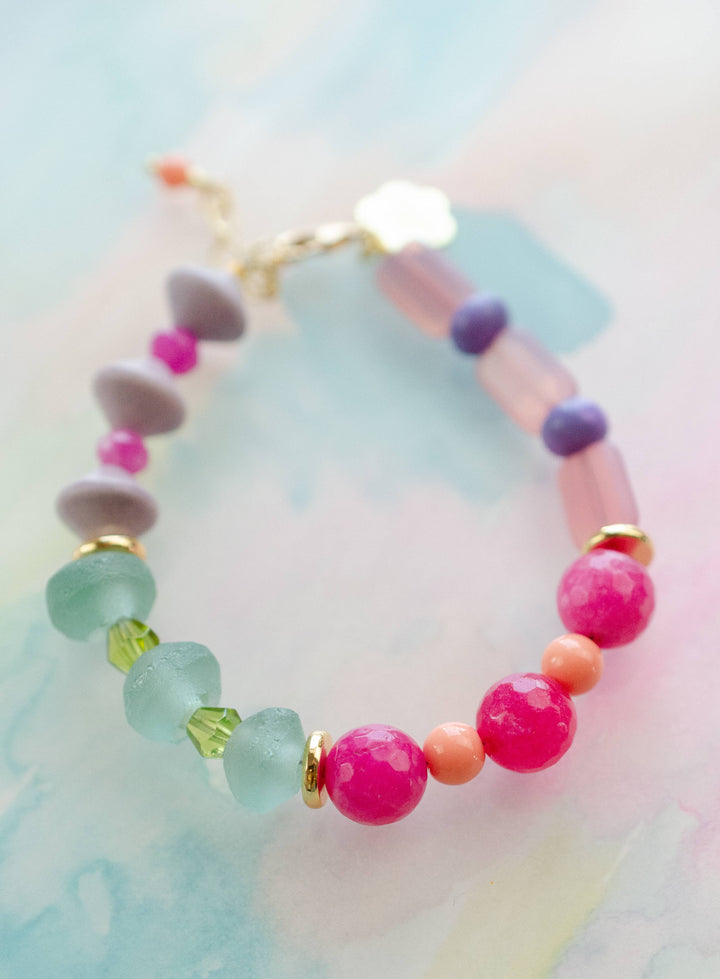 Colorful Handmade Beaded Bracelet - Nikki