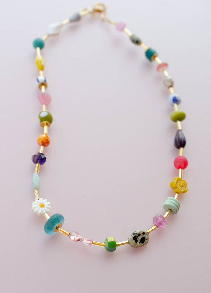 Colorful Beaded Eclectic Necklace