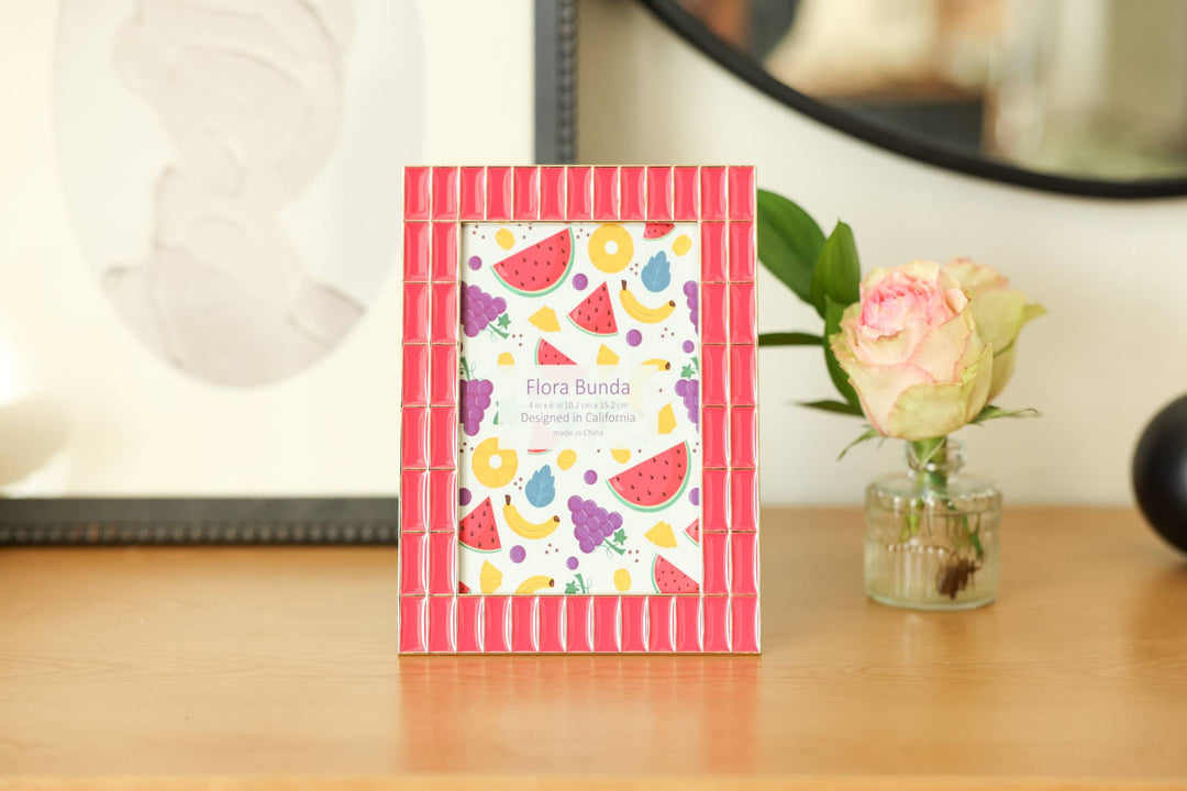 4x6 Double Brick Wall Zinc Alloy Picture Frame