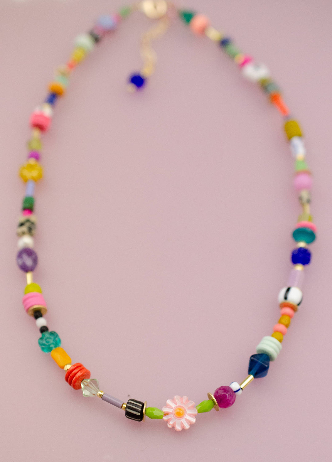 Beaded Colorful Friendship SeedBead Necklace