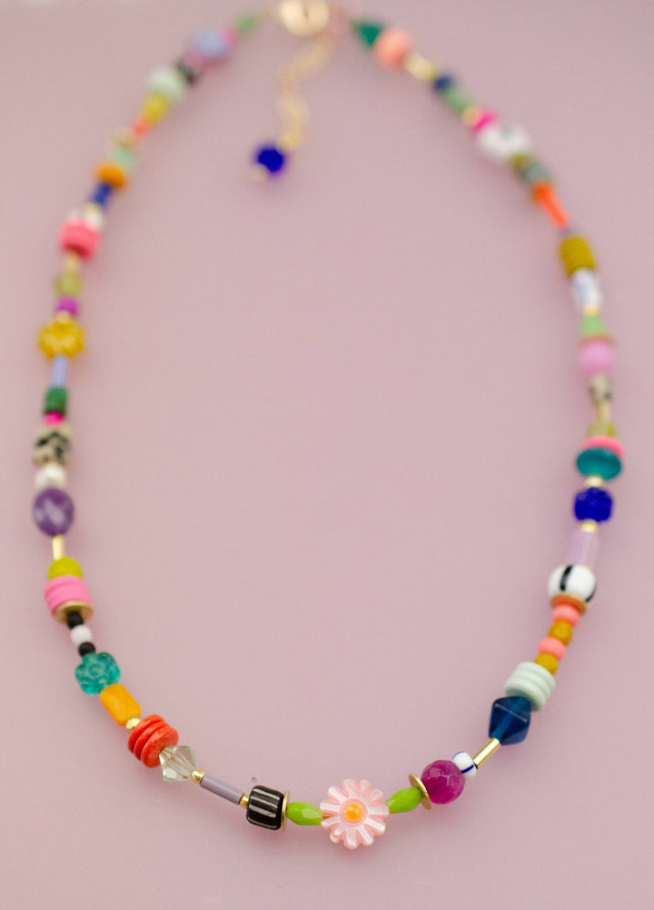 Beaded Colorful Friendship SeedBead Necklace