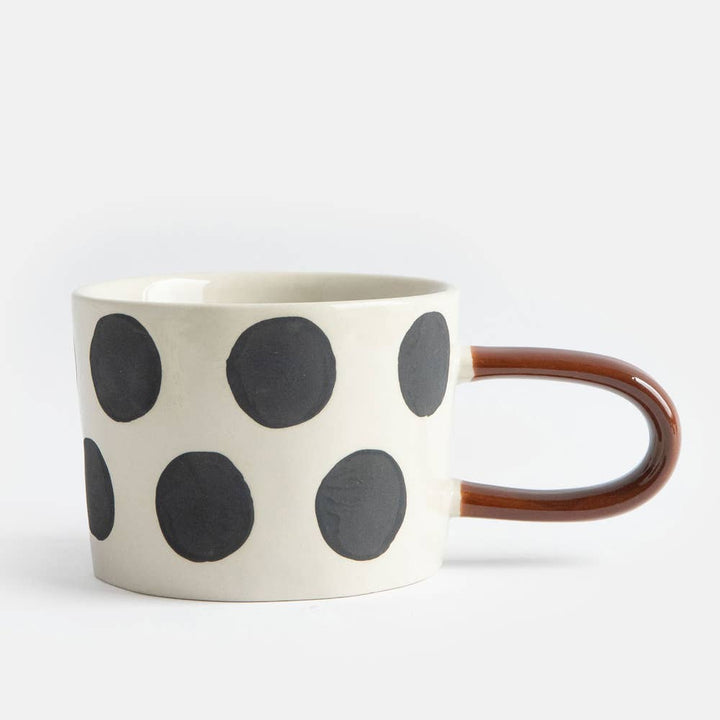 Mono Scattered Dots Mug