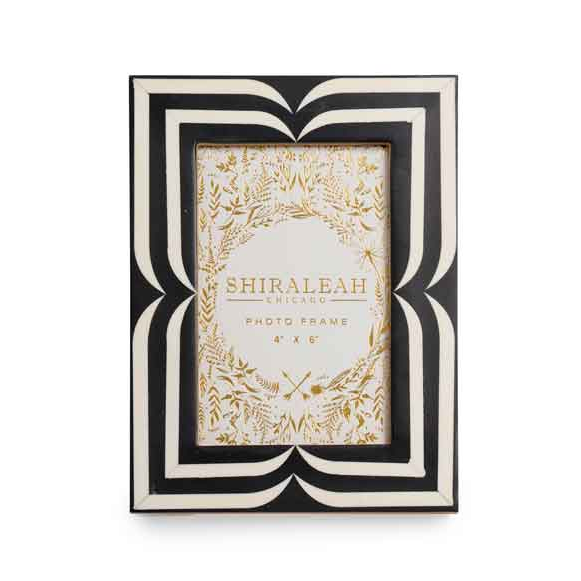 Roma Graphic Picture Frame, Black 4" x 6"