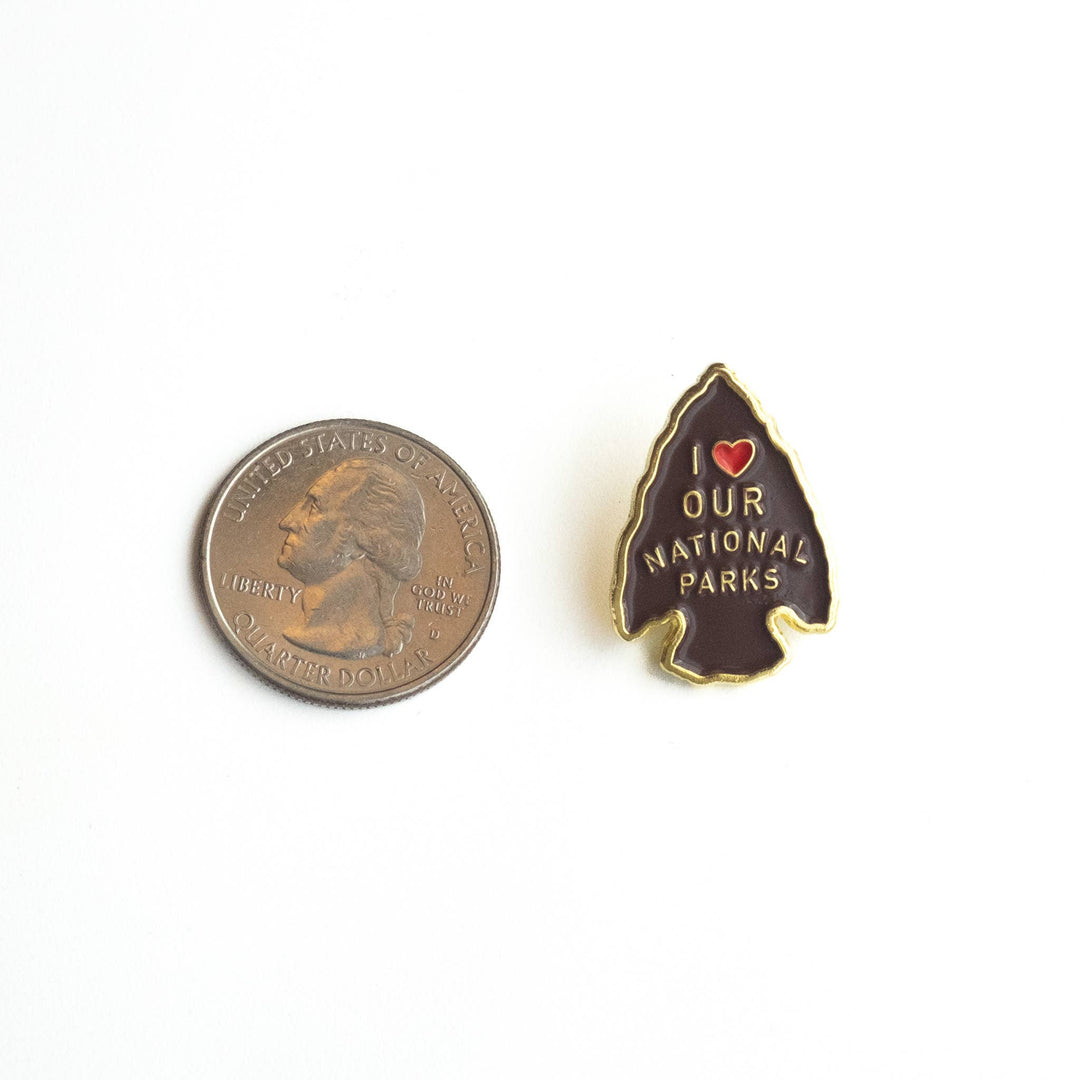I Love Our National Parks - Arrowhead Enamel Pin