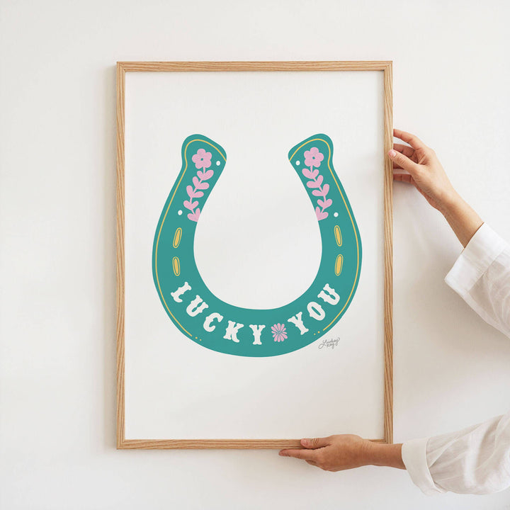 Lucky You Horseshoe - 5x7 Art Print