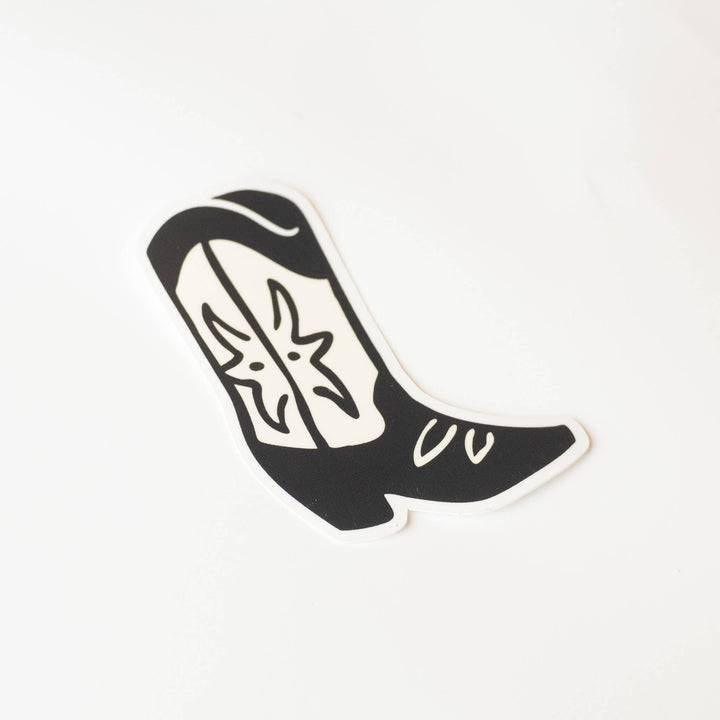 Cowgirl Boot Vinyl Sticker