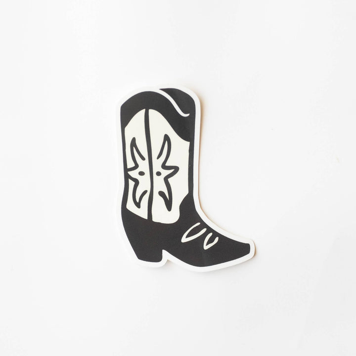 Cowgirl Boot Vinyl Sticker