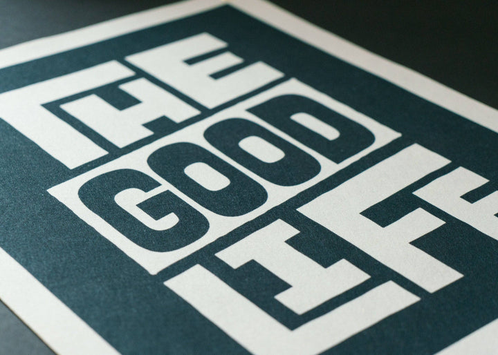 The Good Life Felt Banner