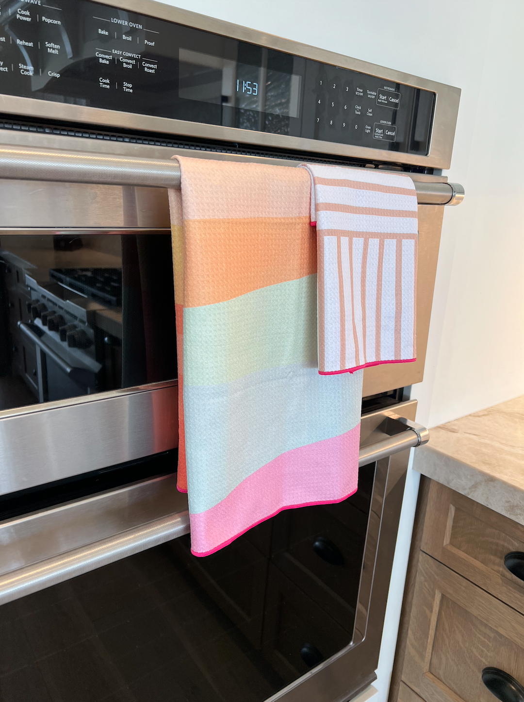 California Sunset Waffle Weave Kitchen Towel