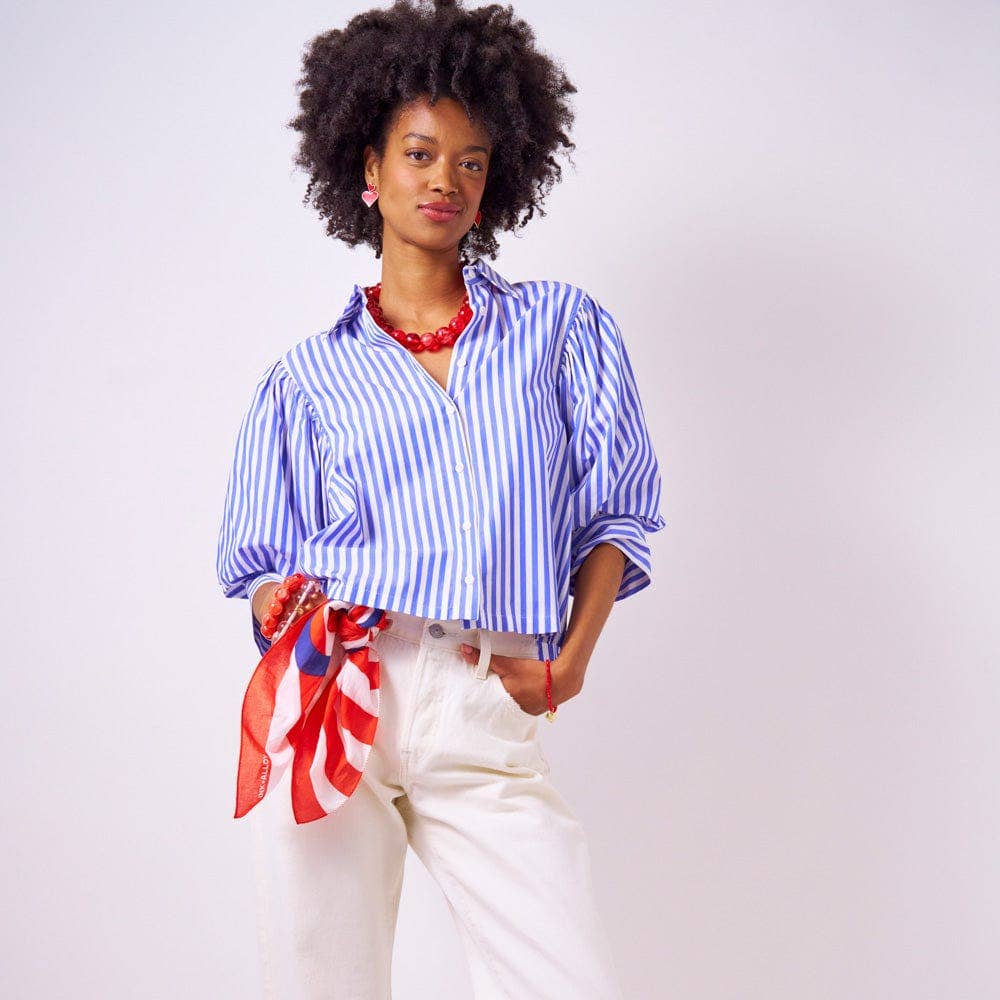 Iris Large Resin Bead Necklace Red