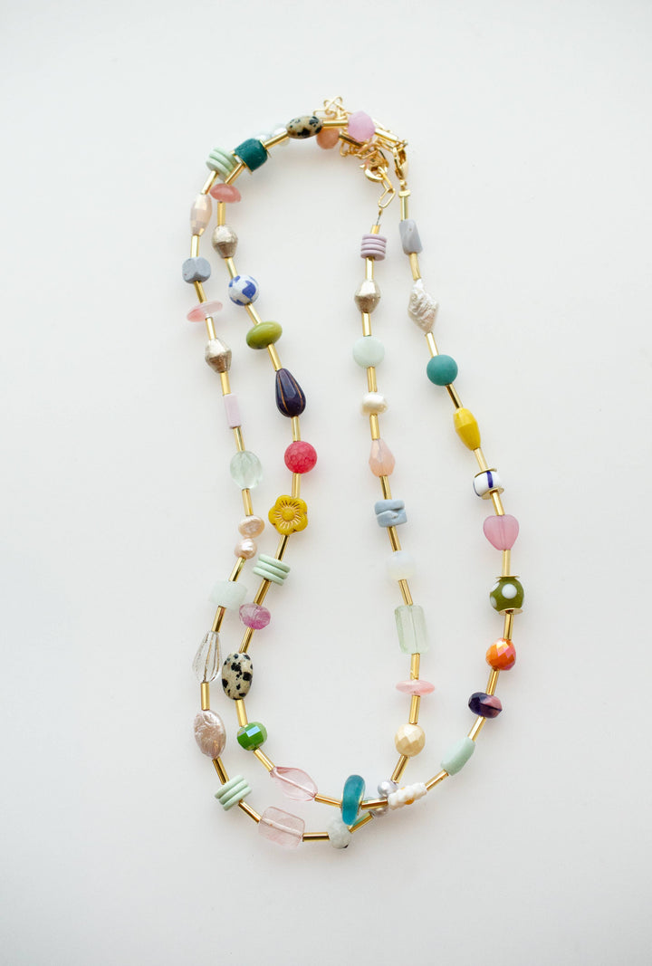 Colorful Beaded Eclectic Necklace