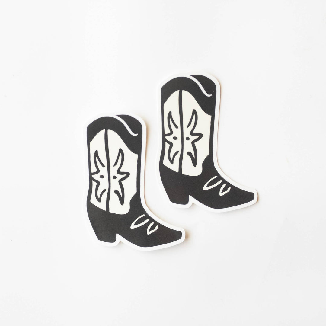 Cowgirl Boot Vinyl Sticker