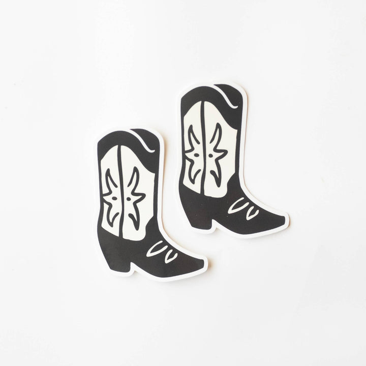 Cowgirl Boot Vinyl Sticker