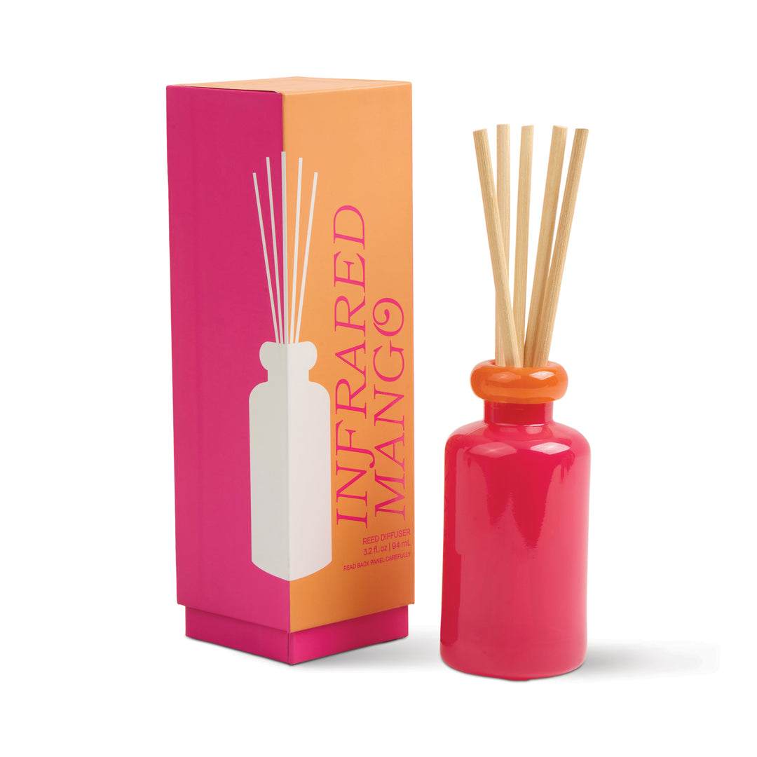 Orange Pink Glass Reed Diffuser