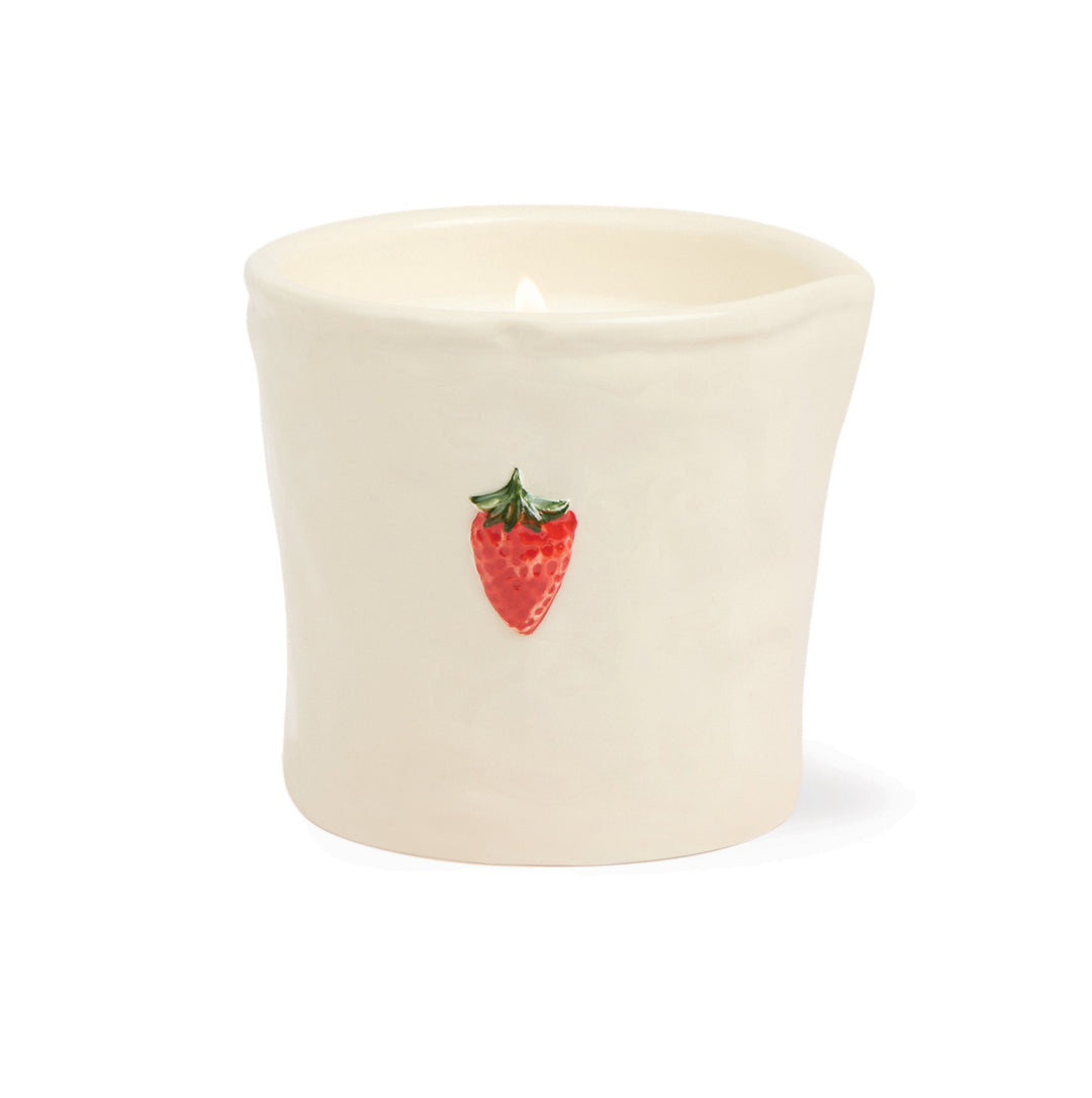 Strawberry Ceramic Candle 8 oz