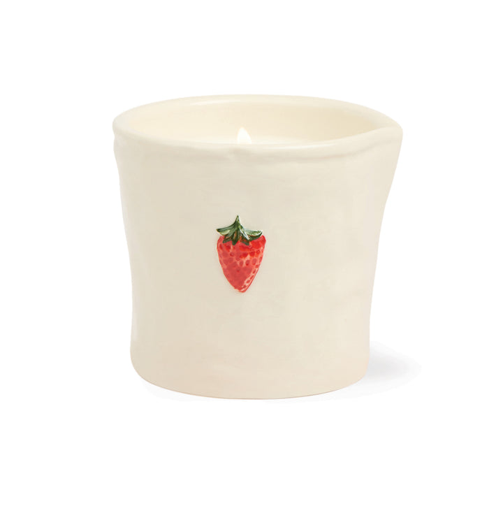 Strawberry Ceramic Candle 8 oz