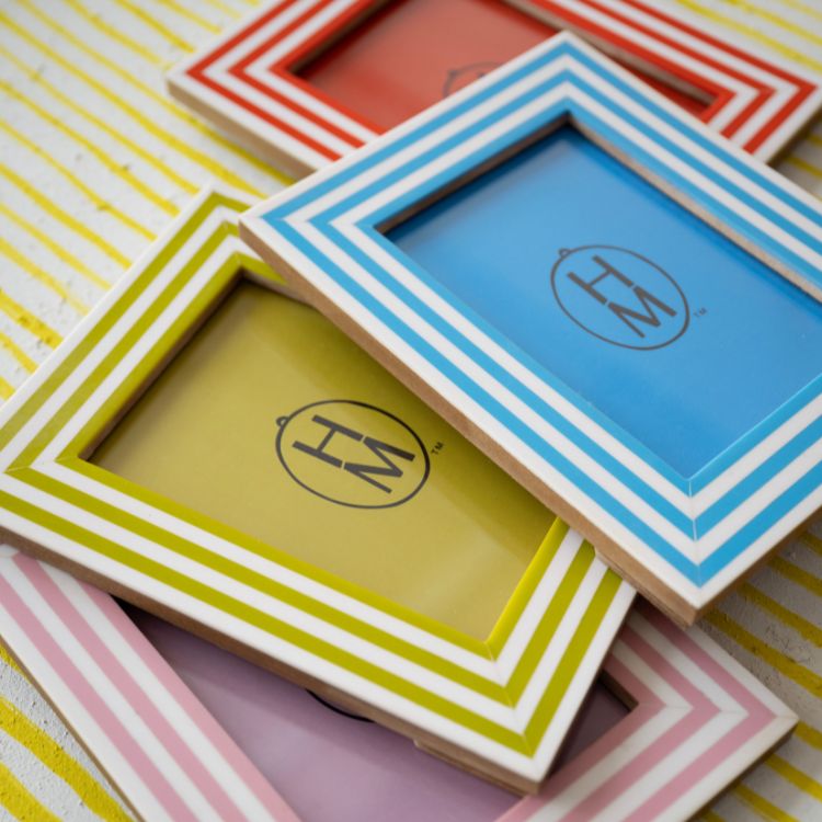Colorblock Frame Colorblock Striped 5x7 Photo Frame – Nothing Happier