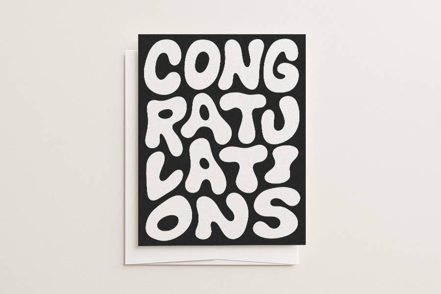 Congratulations B+W - Blank Card