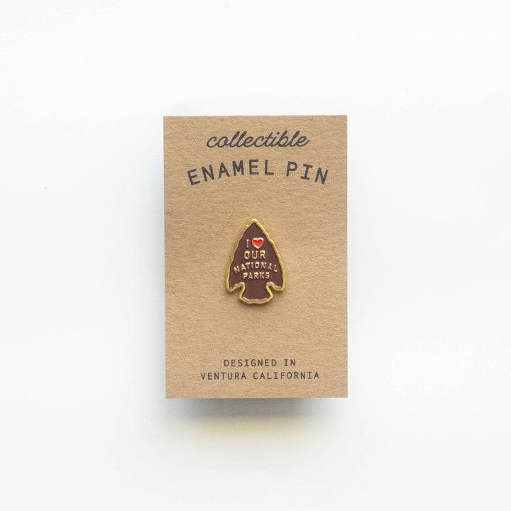 I Love Our National Parks - Arrowhead Enamel Pin