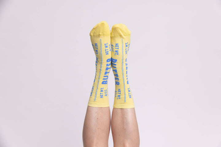 Butter Socks - Butter Foodie Gifts Small Crew Socks