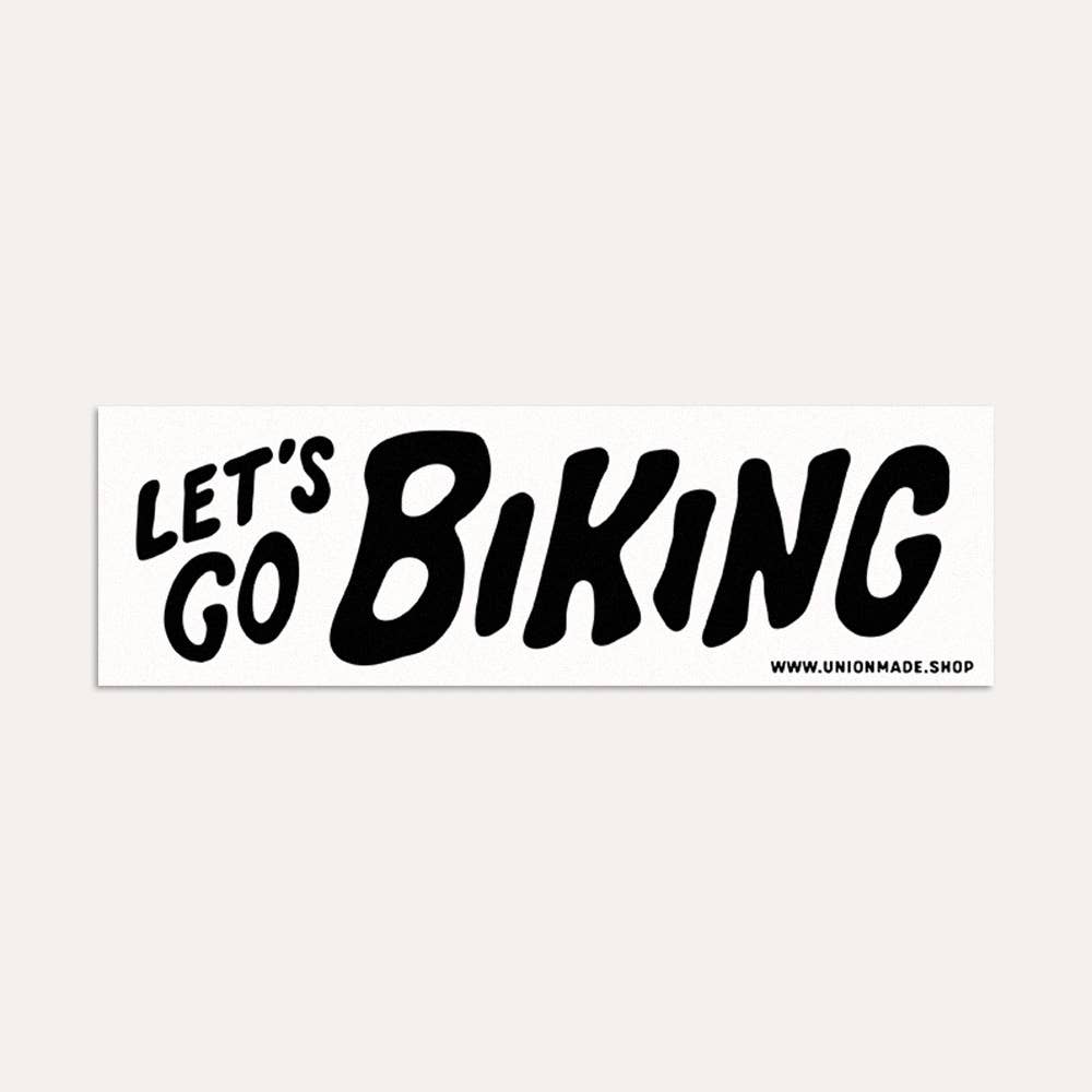 Let's Go Biking - Bumper Sticker