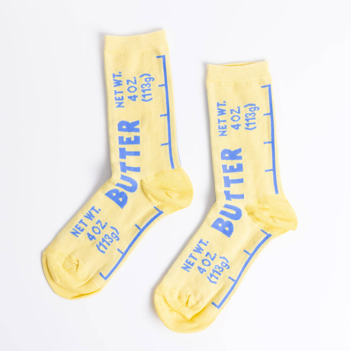 Butter Socks - Butter Foodie Gifts Small Crew Socks