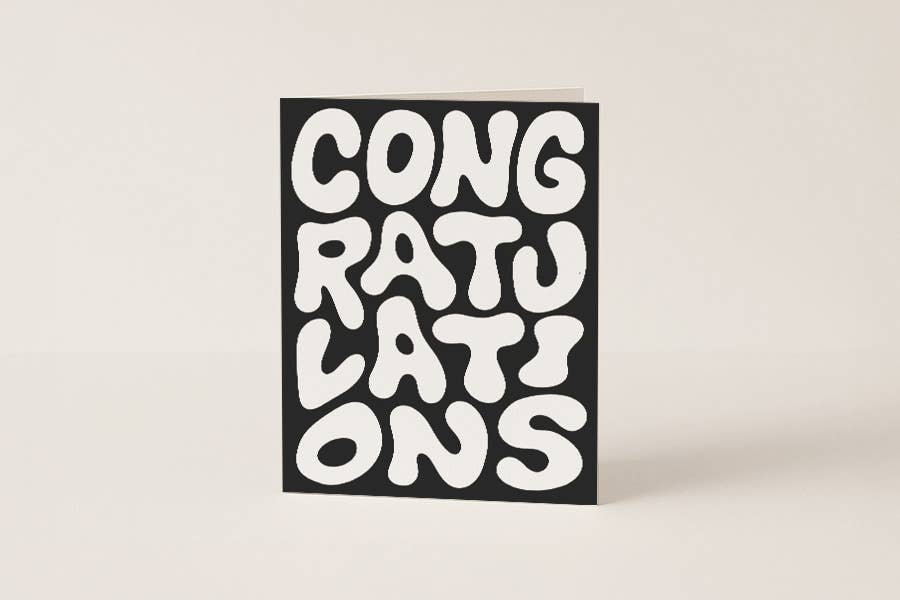 Congratulations B+W - Blank Card