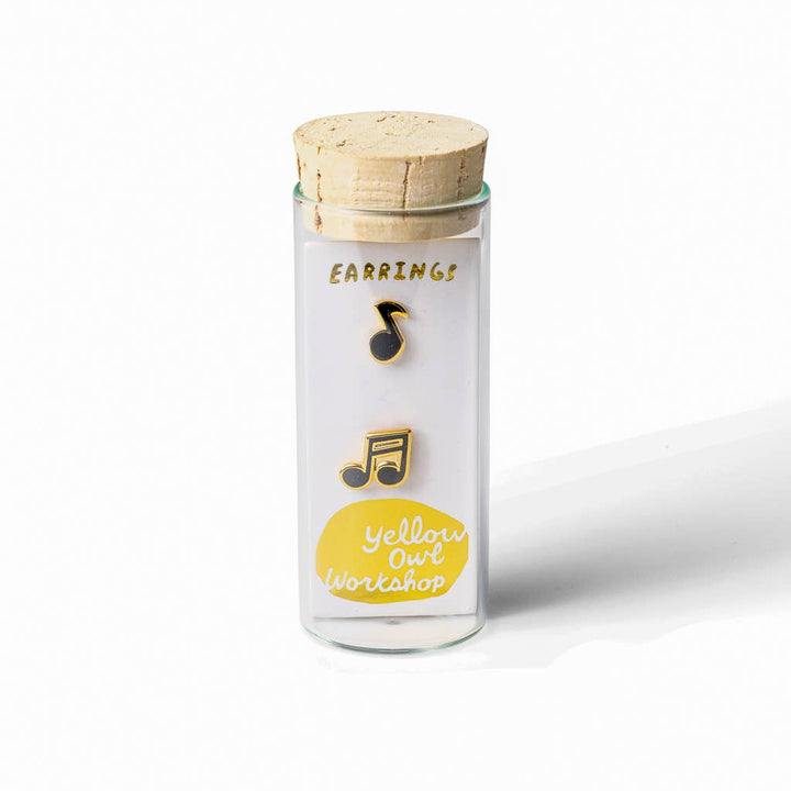 Musical Notes Earrings - Gold Jewelry Musician Gift