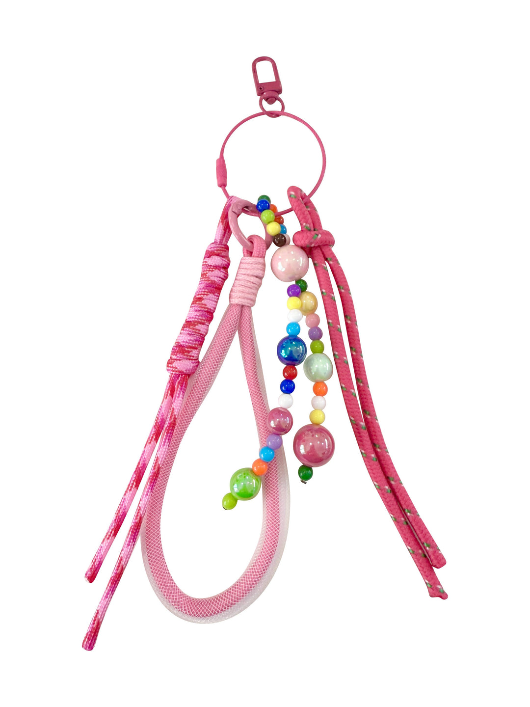Pop Charm Bag Charm - Pink Tassel