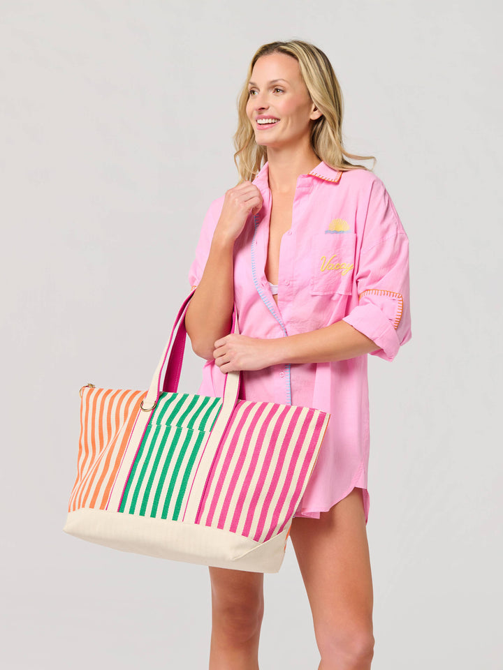 Port Stripe Tote
