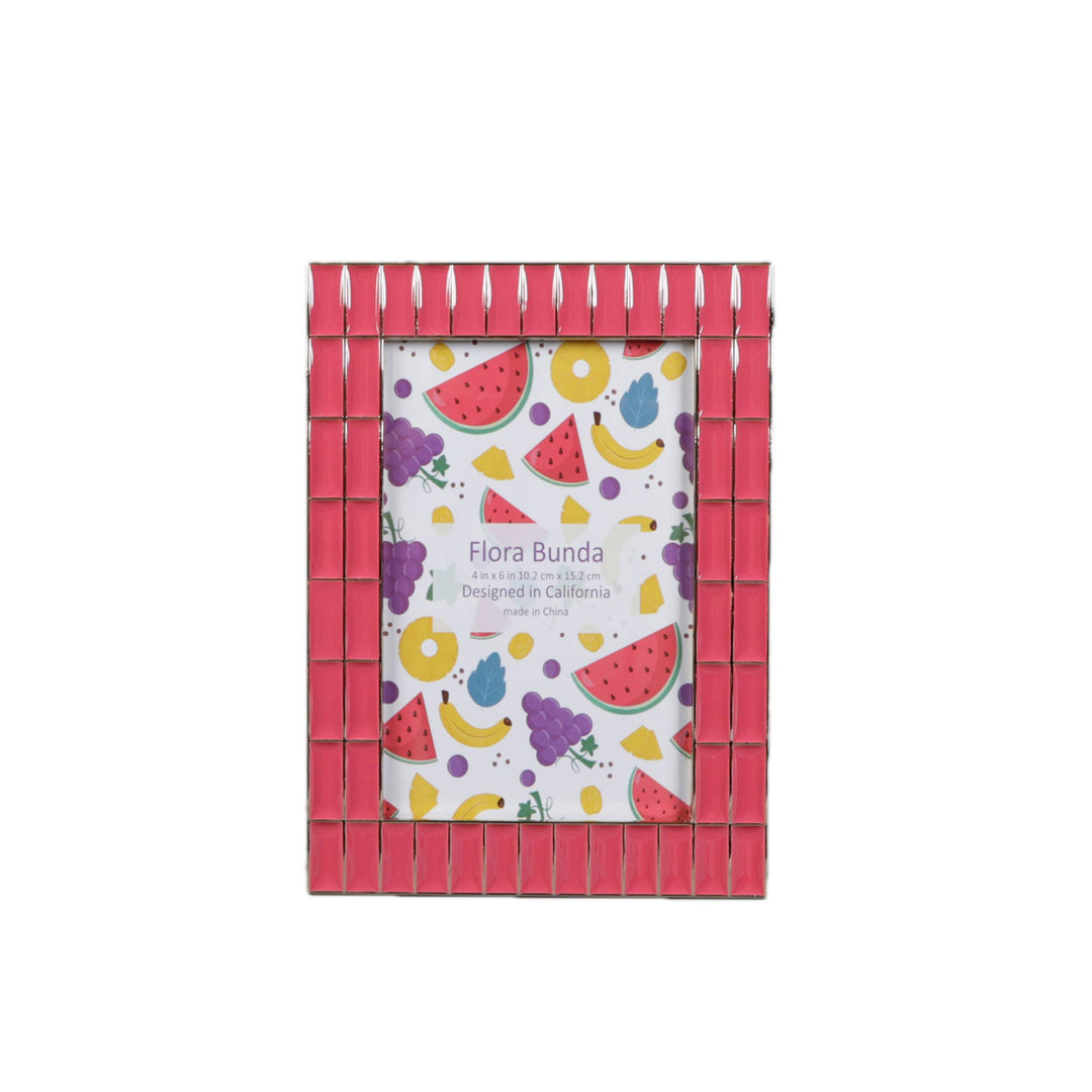 4x6 Double Brick Wall Zinc Alloy Picture Frame