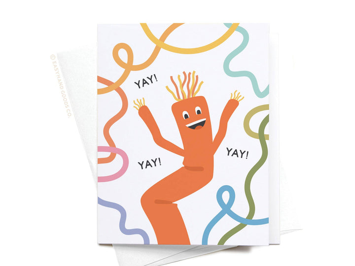 Yay Wacky Waving Inflatable Tube Man Greeting Card