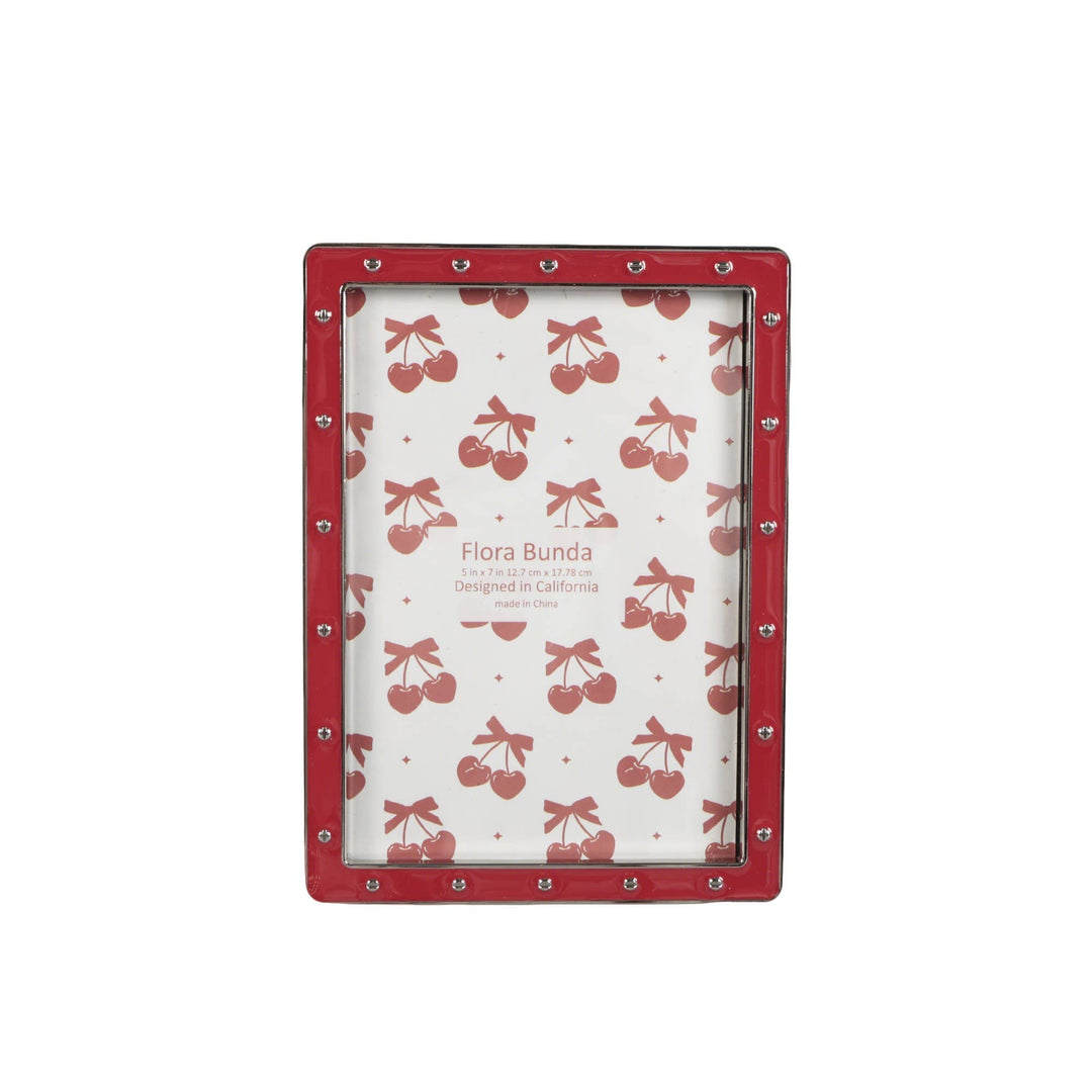 5x7 Red Zinc Alloy Frame