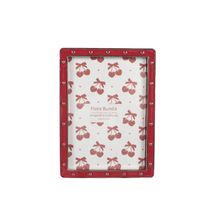 5x7 Red Zinc Alloy Frame