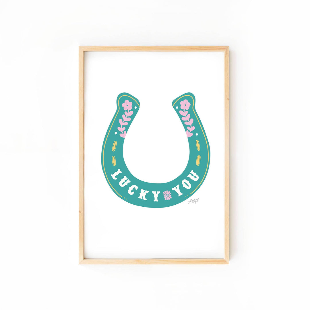 Lucky You Horseshoe - 5x7 Art Print
