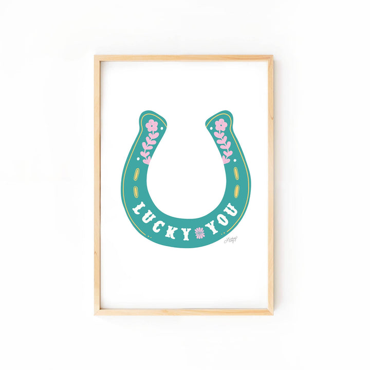 Lucky You Horseshoe - 5x7 Art Print