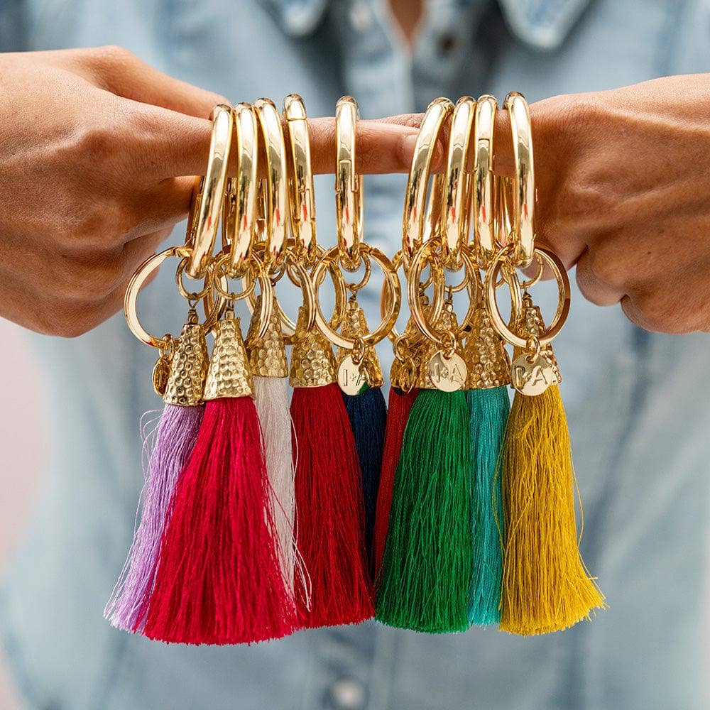 Eloise Tassels For Key Rings Lapis