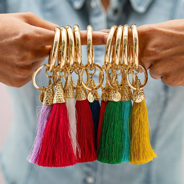 Eloise Tassels For Key Rings Lapis
